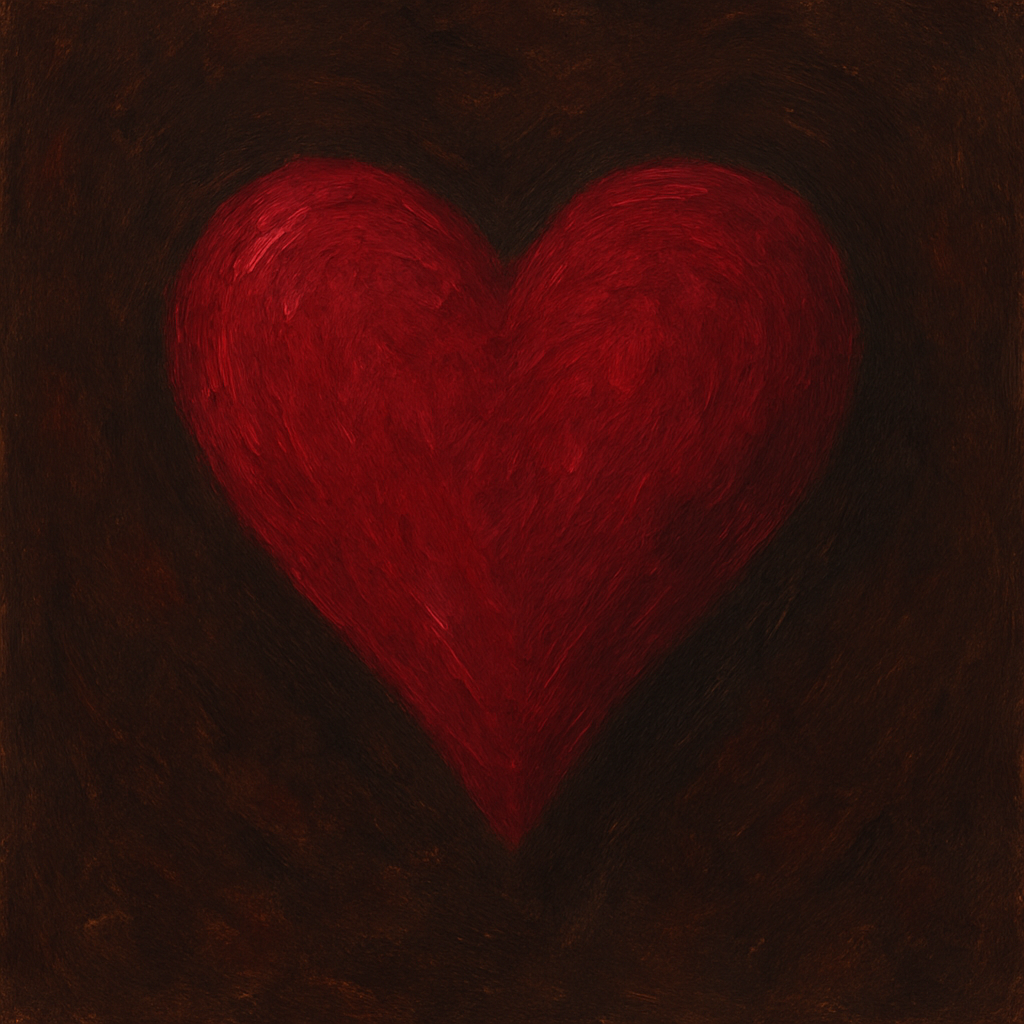 Heart-themed wellbeing artwork